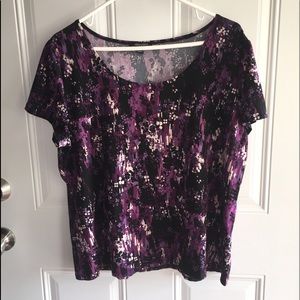 NWOT Notations purple top